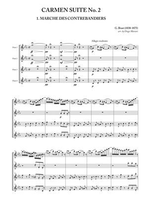Carmen Suite No. 2 for Flute Quartet