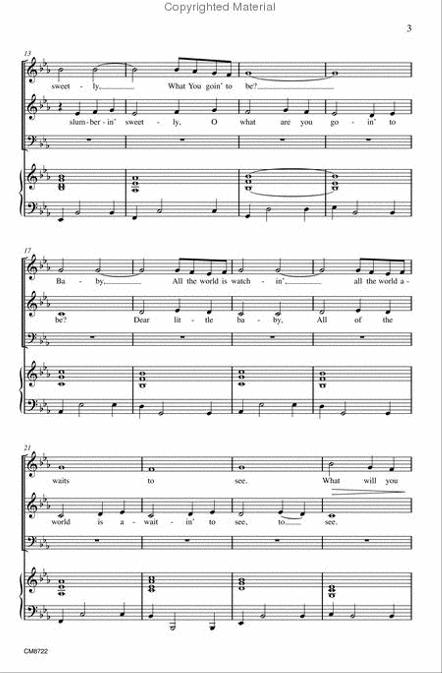 Baby, What You Goin' To Be? 3-Part scores gallery preview page 3