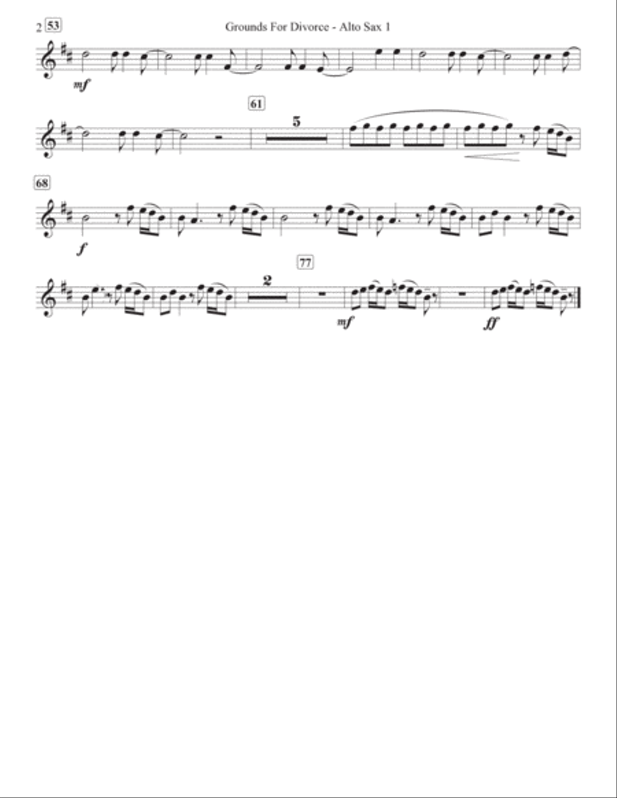 Grounds For Divorce Jazz Ensemble scores gallery preview page 2