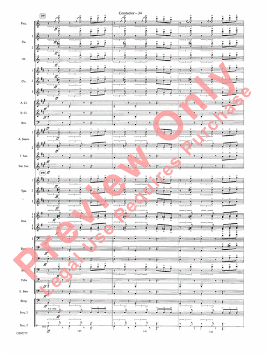 Dave Brubeck: It's About Time Concert Band scores gallery preview page 37