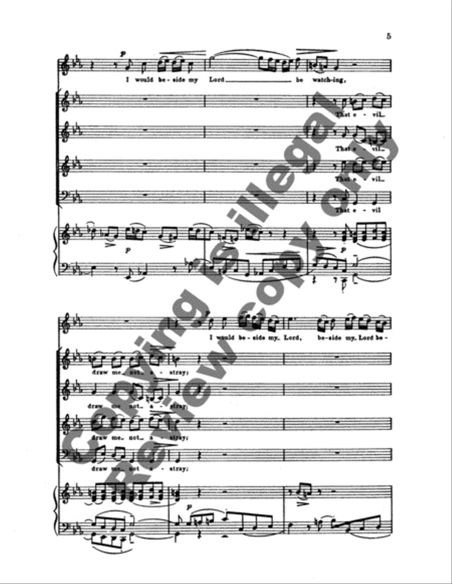 St. Matthew Passion: I Would Beside My Lord, BWV 244 4-Part scores gallery preview page 4