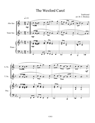 The Wexford Carol (Alto and Tenor Sax Duet with Piano Accompaniment)
