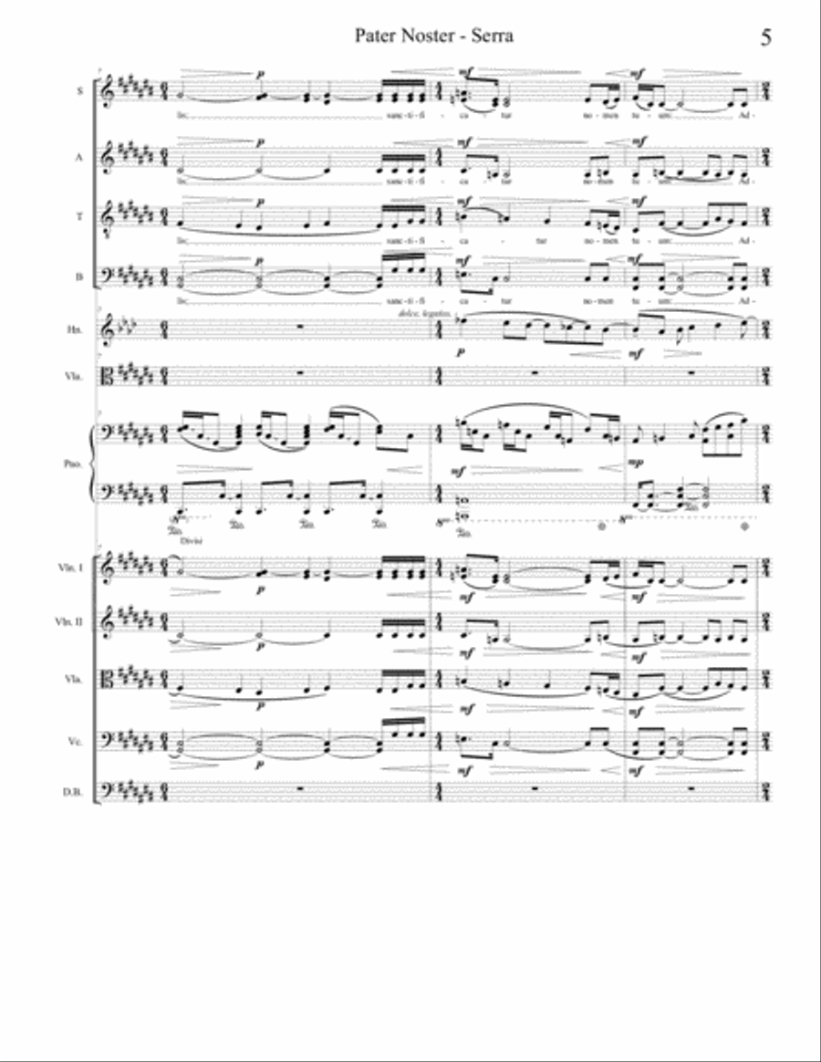 Pater Noster - from Requiem pro Hostiis Corruptelae 4-Part scores gallery preview page 5