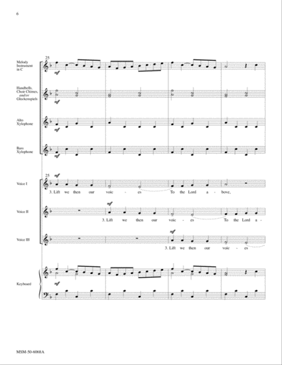 Glory Be to Jesus (Downloadable Full Score and Parts)