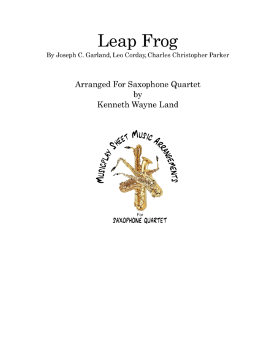 Leap Frog Saxophone Quartet scores gallery preview page 1