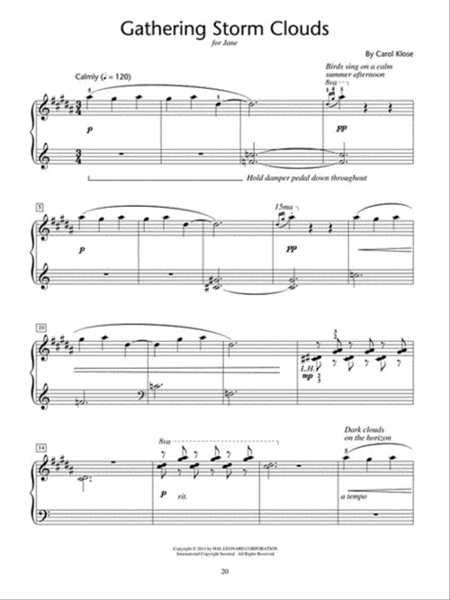 Watercolor Miniatures Piano Method scores gallery preview page 6