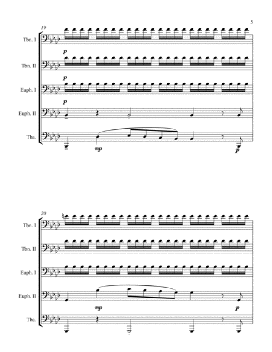 Egmont Overture Egmont Overture Brass Ensemble scores gallery preview page 5
