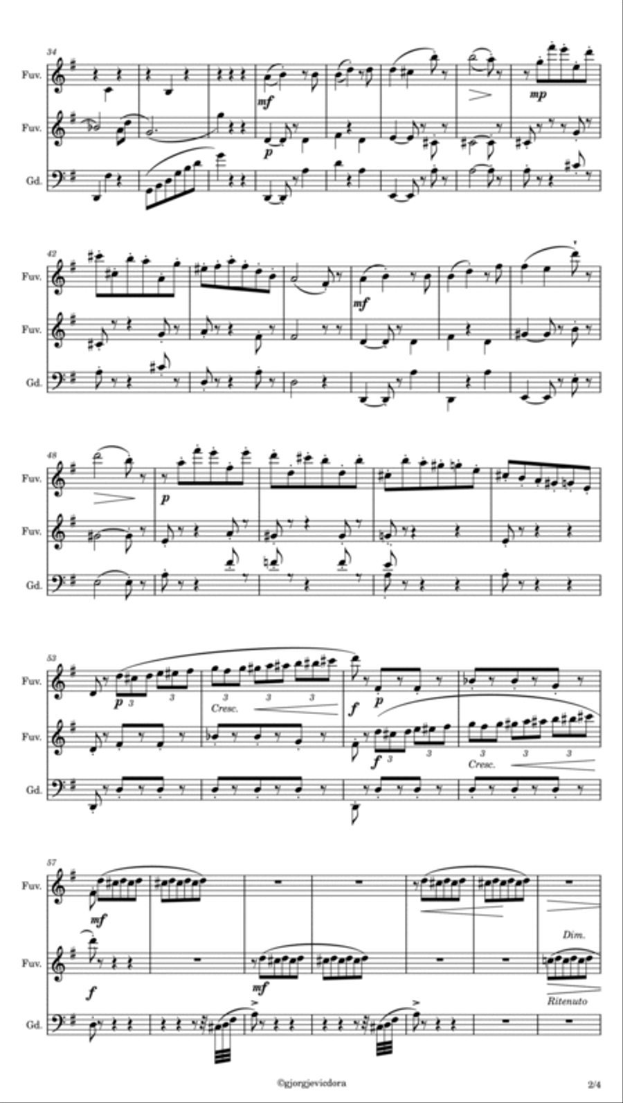 Valse from Coppelia School and Community scores gallery preview page 2