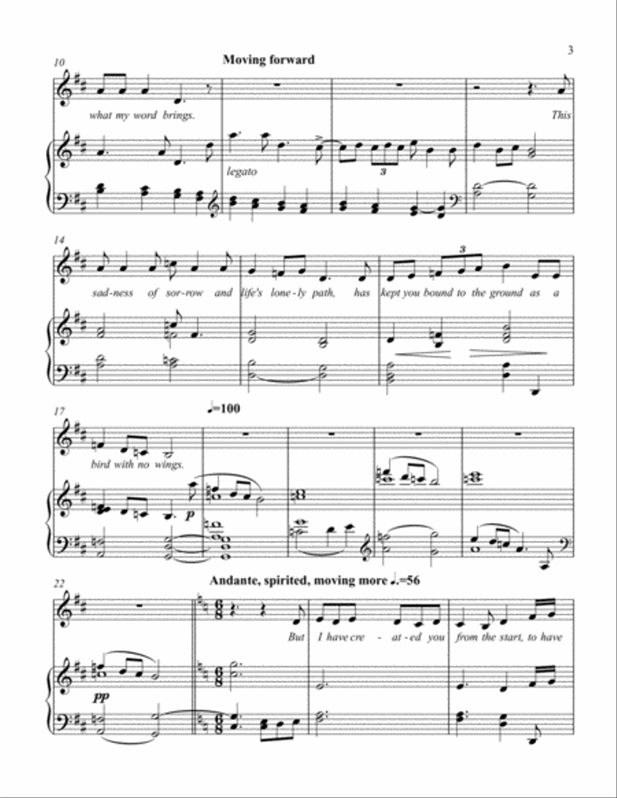 Without Wings Without Wings Alto Voice scores gallery preview page 3