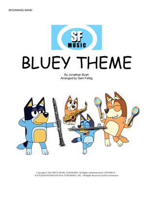 Book cover for Bluey Theme Song