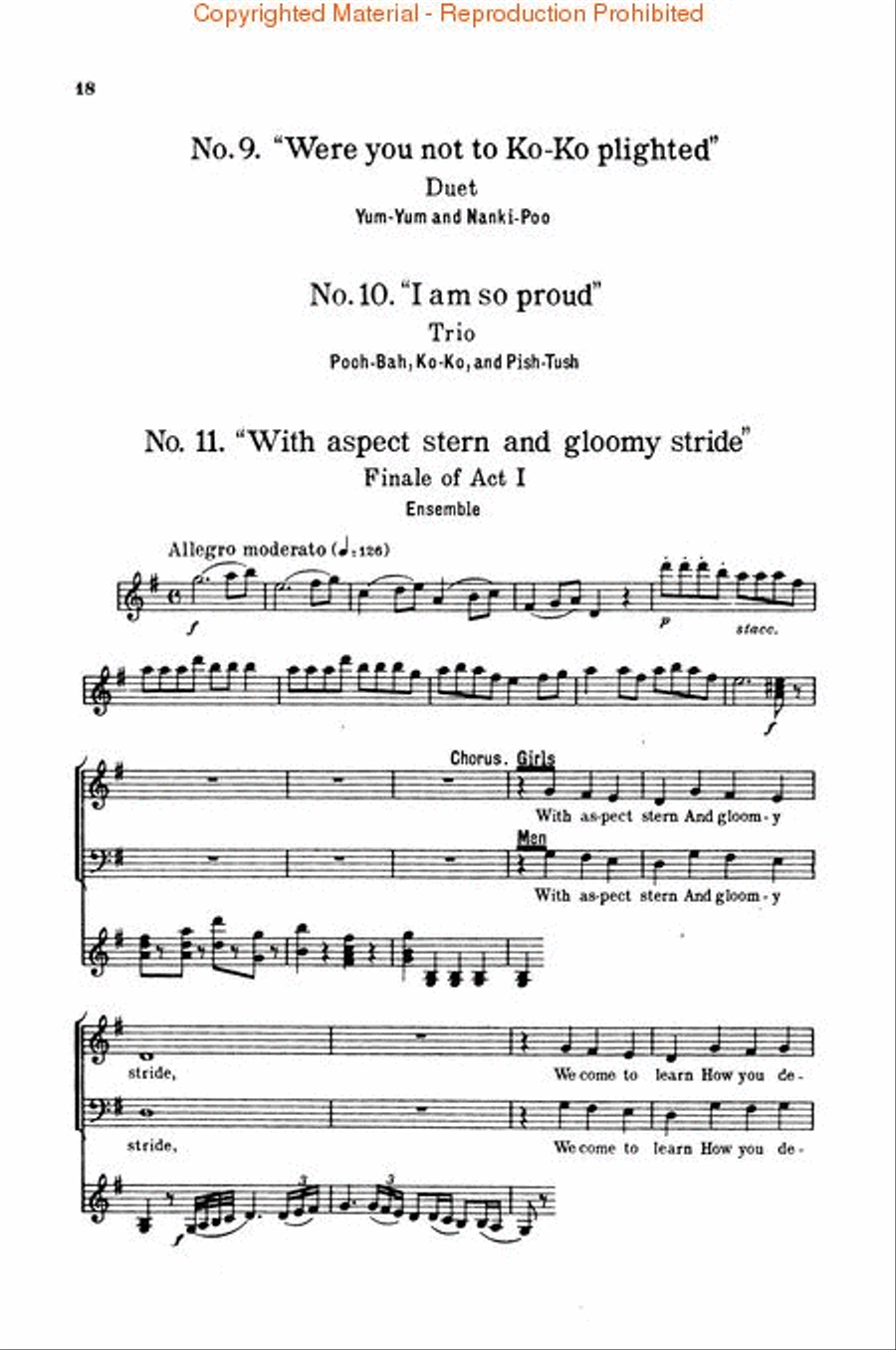 The Mikado 4-Part scores gallery preview page 4