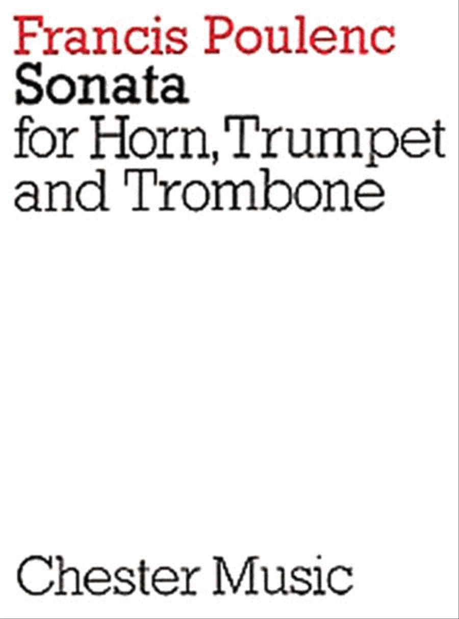Sonata for Horn, Trumpet and Trombone Trombone scores gallery preview page 1