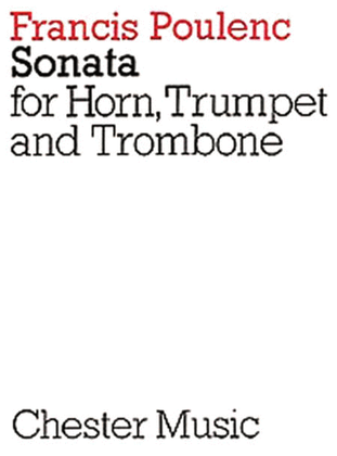 Book cover for Sonata for Horn, Trumpet and Trombone