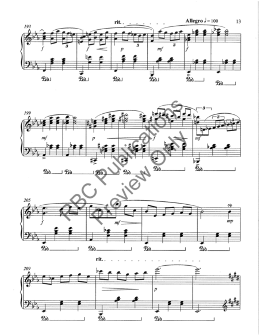 Six Songs For Piano Piano Solo scores gallery preview page 16