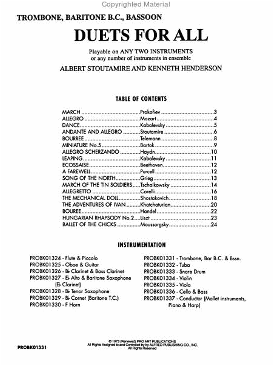 Duets for All Small Ensemble scores gallery preview page 2