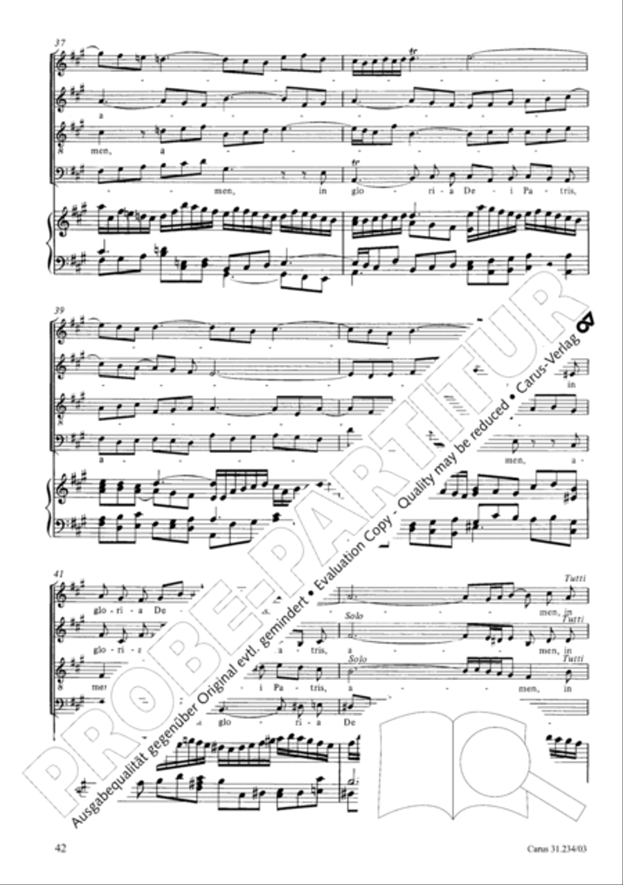 Mass in A major Mass in A major 4-Part scores gallery preview page 45