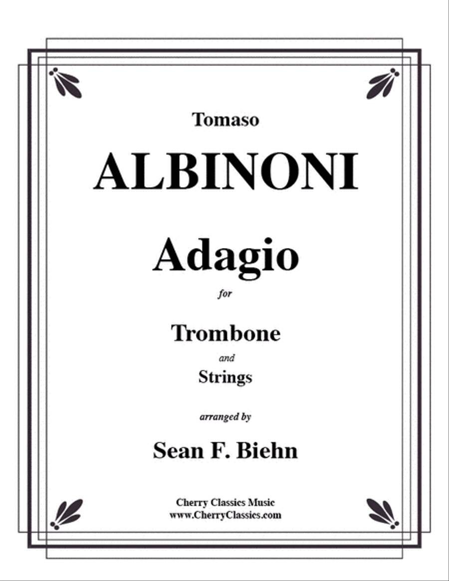 Adagio for Trombone and Strings Trombone scores gallery preview page 1