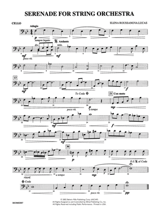 Serenade for String Orchestra: Cello
