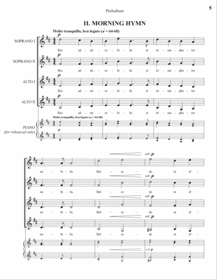 Overture And Preludium (dixit Dominus) SSAA scores gallery preview page 5