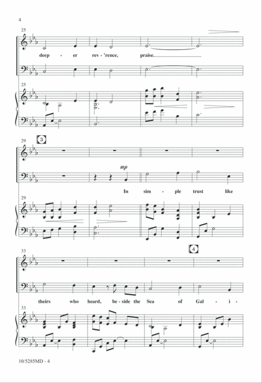 Dear Lord and Father Dear Lord and Father 4-Part scores gallery preview page 4