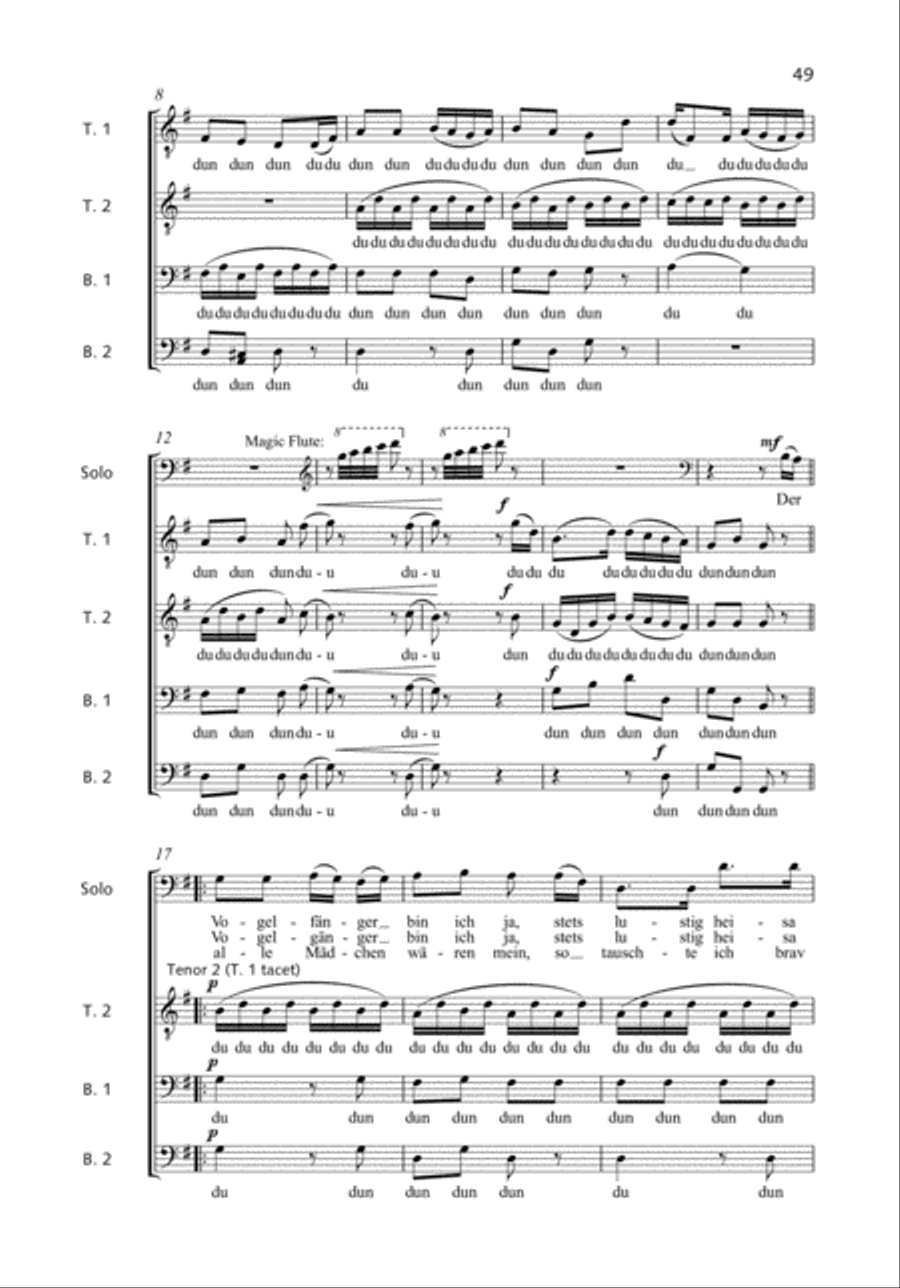 The Bird Catcher's Aria TTBB scores gallery preview page 2