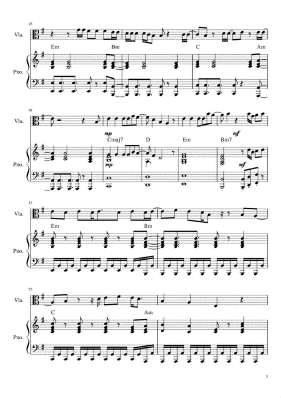 Midnight Sky Viola scores gallery preview page 5