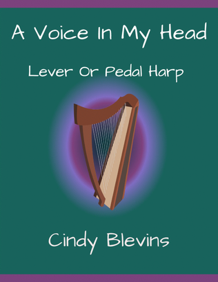 Book cover for A Voice In My Head, original harp solo