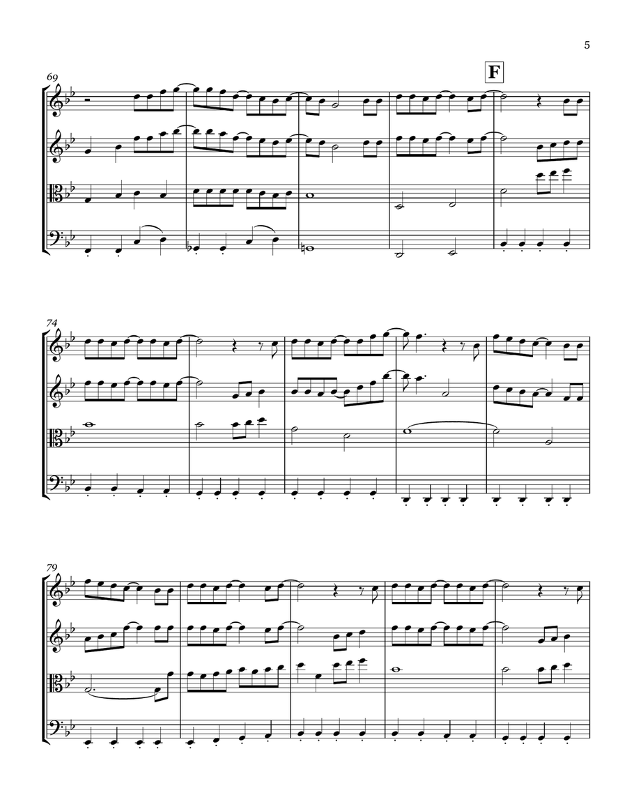 Nine In The Afternoon String Quartet scores gallery preview page 5
