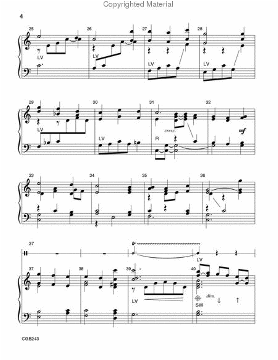 The Lord's My Shepherd Handbell Choir scores gallery preview page 4