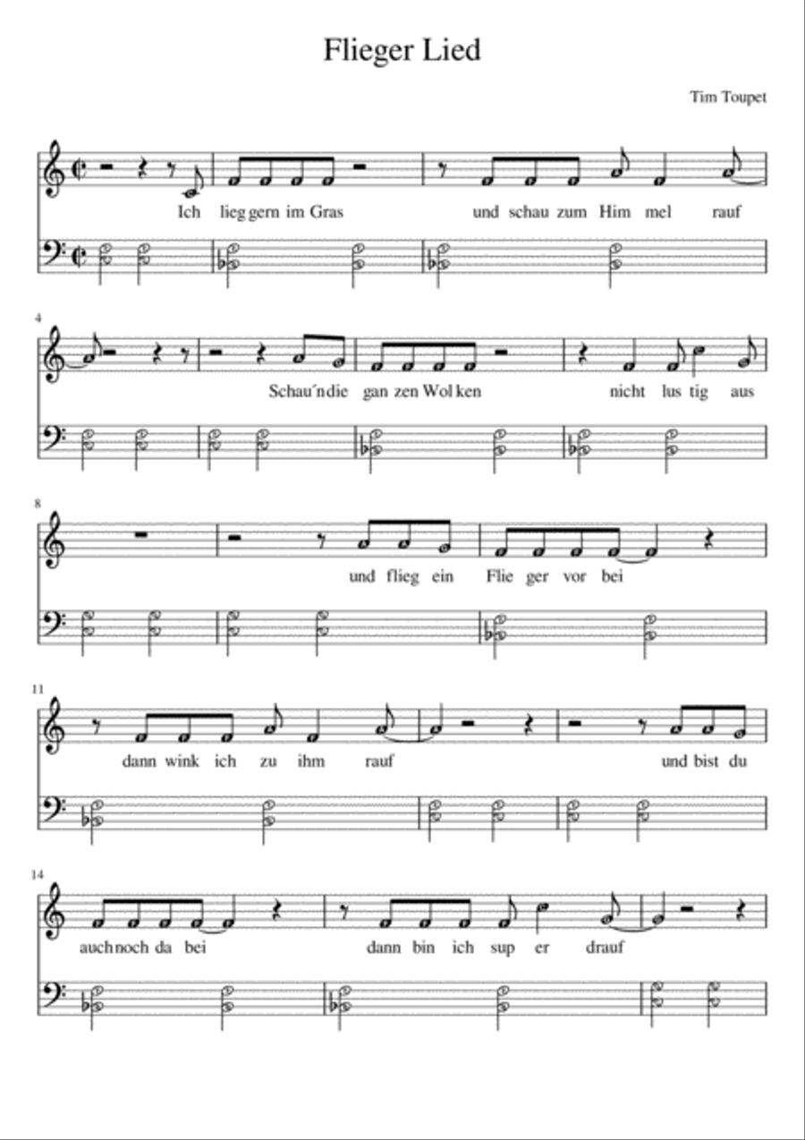 So Ein Schoener Tag Voice scores gallery preview page 1