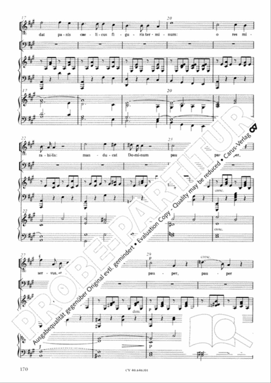 Mass in A Major (2 versions) STB scores gallery preview page 181