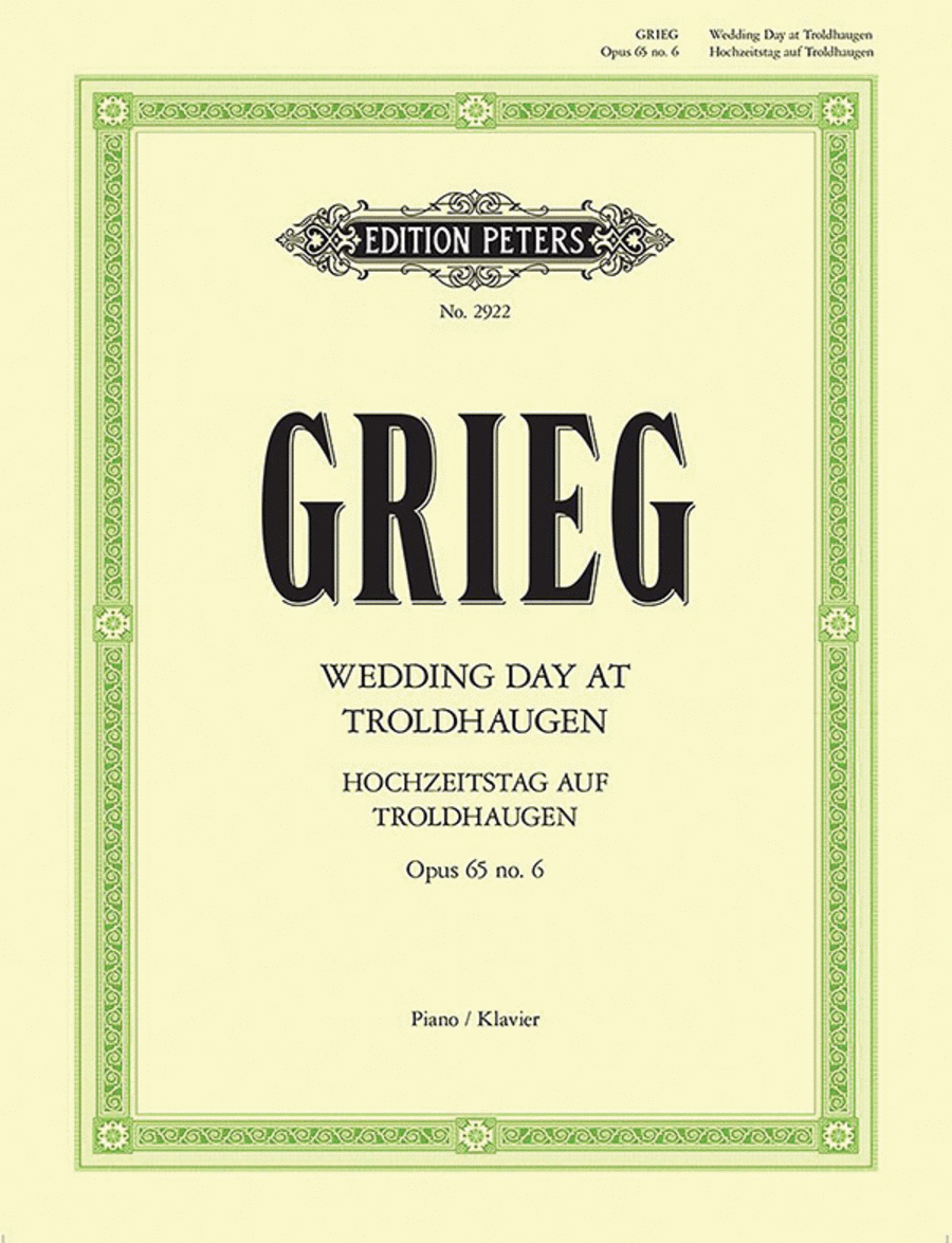 Wedding Day in Troldhaugen (from Lyric Pieces Book 8)