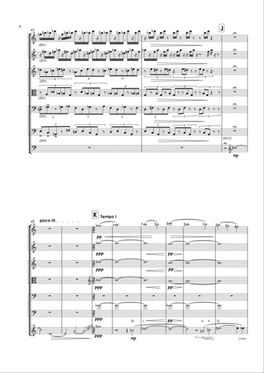 Blake Intermezzo for strings String Quartet scores gallery preview page 6