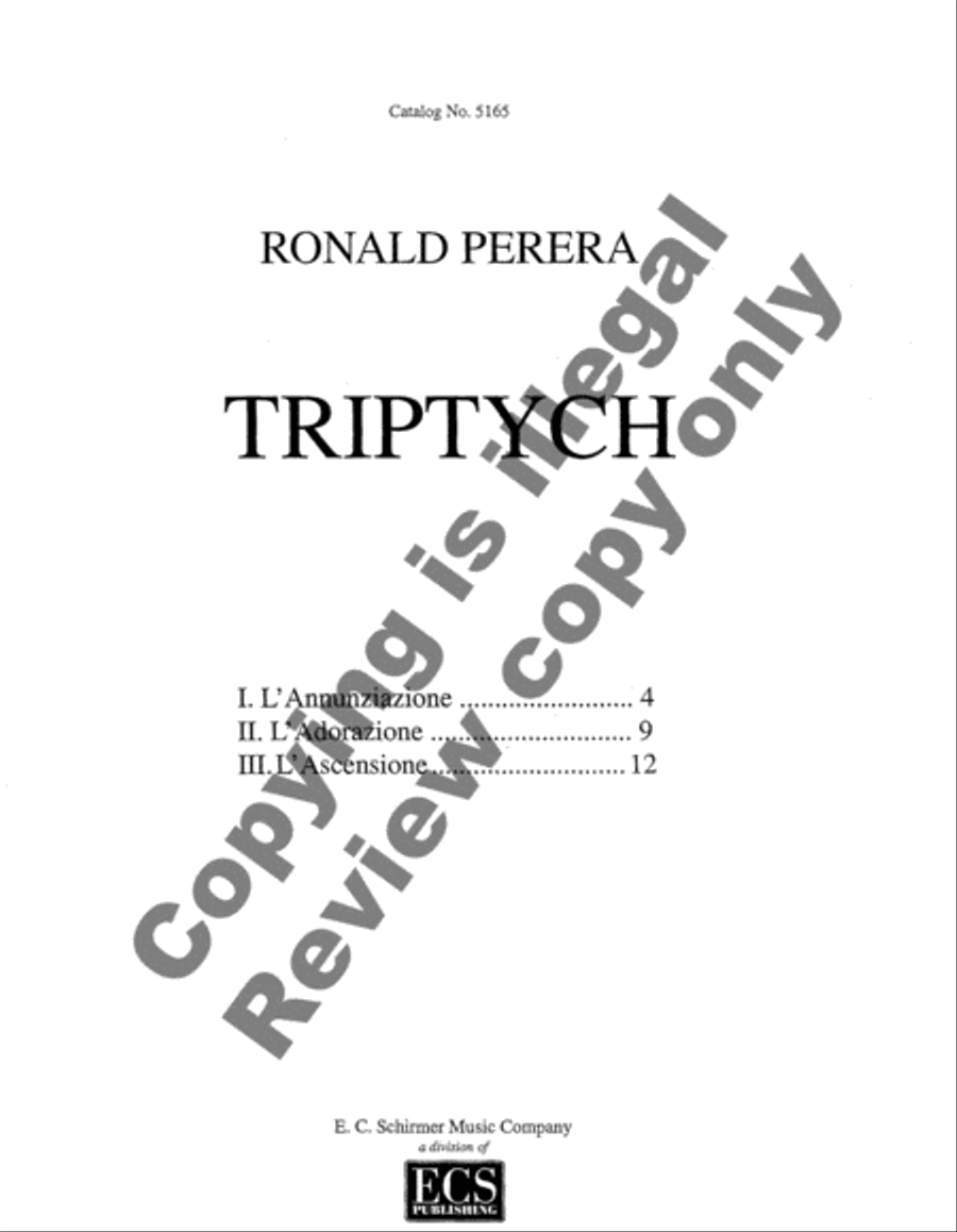 Triptych Organ scores gallery preview page 5