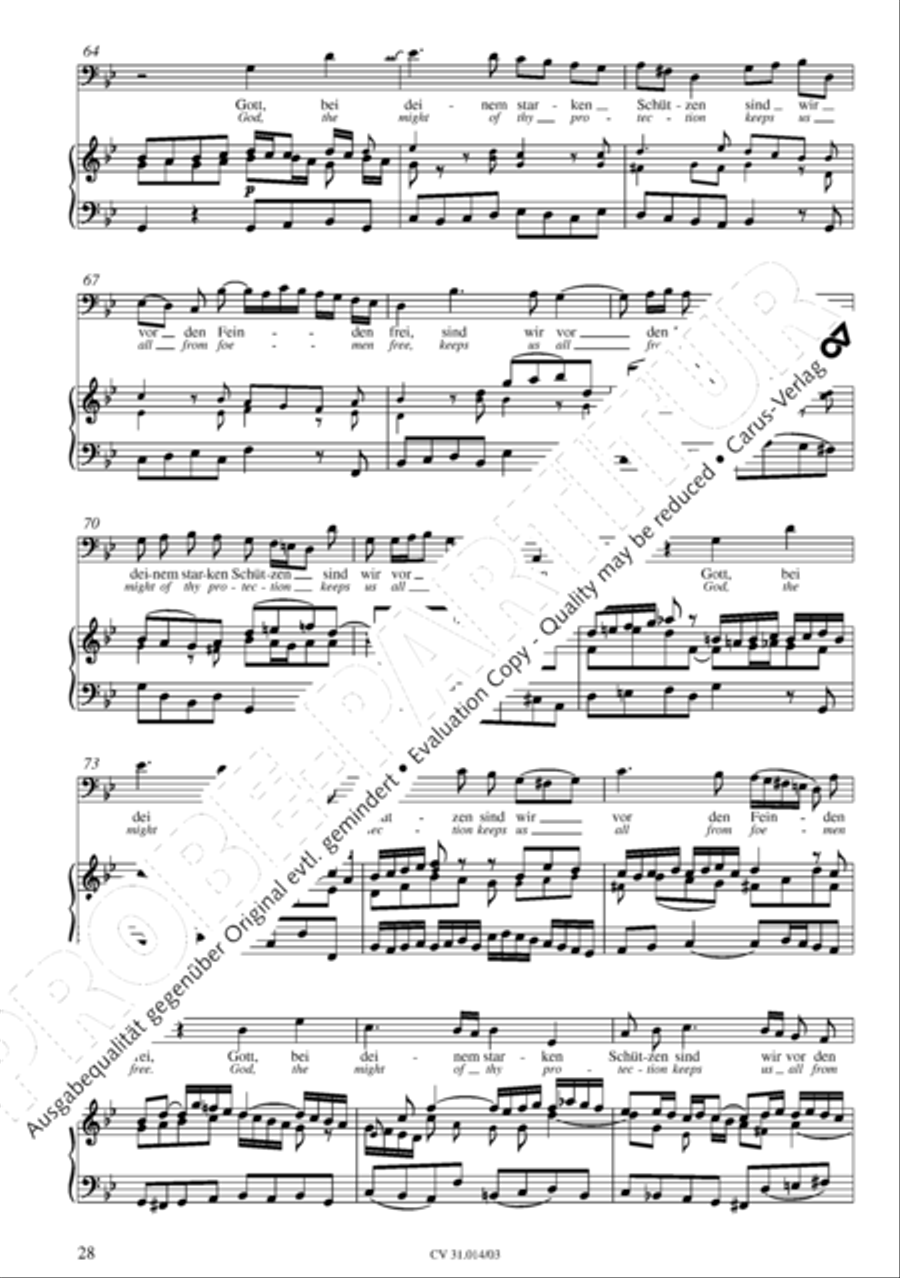 Were God not with us here today (War Gott nicht mit uns diese Zeit) STB scores gallery preview page 29