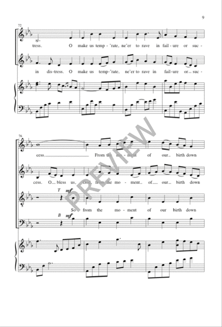 O God, Behold Your Family Here 4-Part scores gallery preview page 10