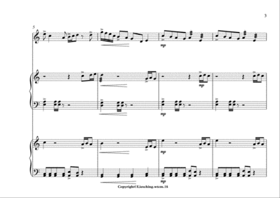 Toccata for Marimba in A minor Percussion Ensemble scores gallery preview page 3