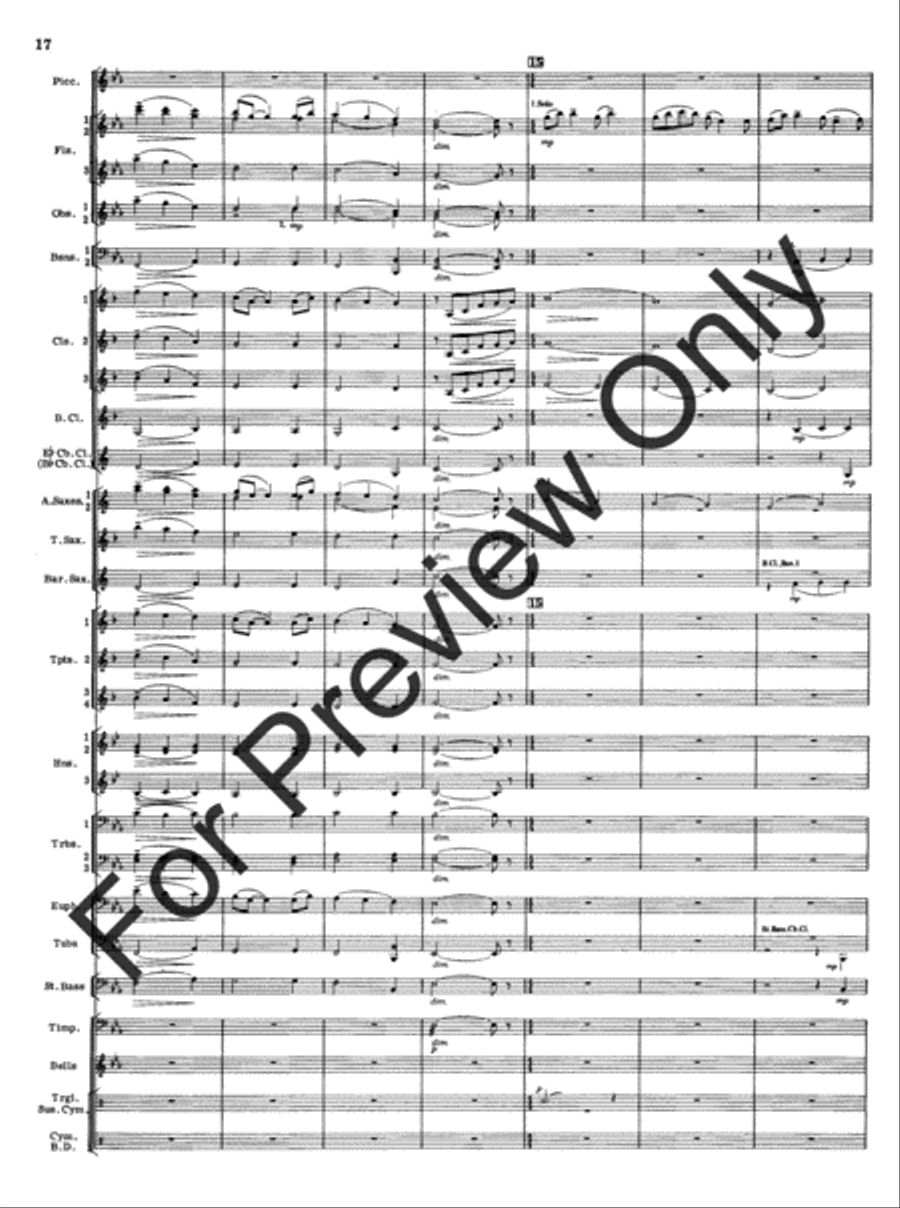 Appalachian Overture (Score) Concert Band scores gallery preview page 19