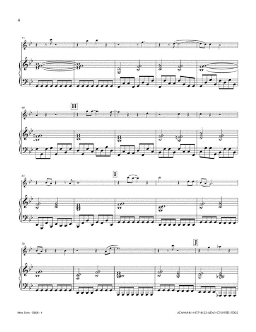 Mind Echo Mind Echo Piano scores gallery preview page 4