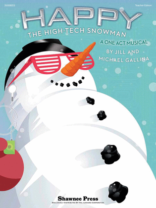 Book cover for Happy, the High-Tech Snowman