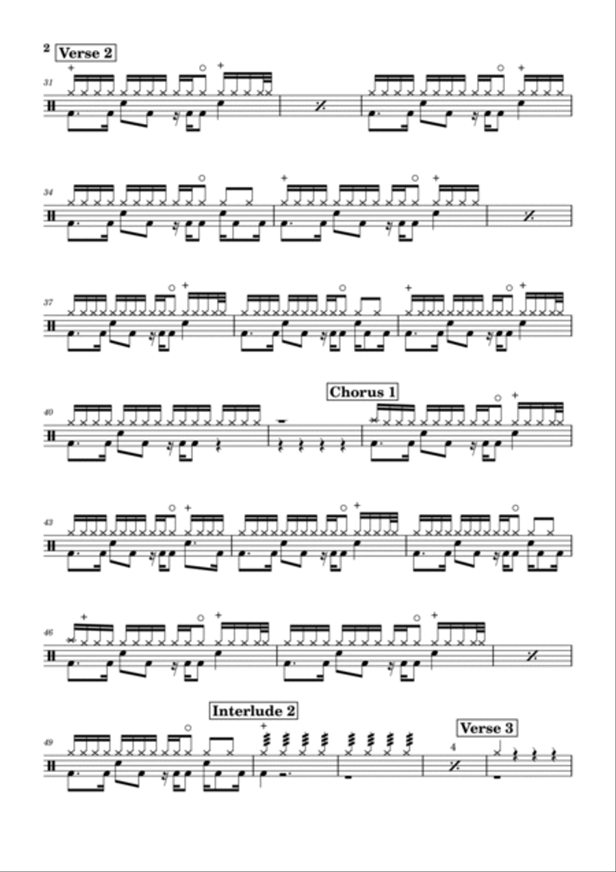 Paradise Drum Set scores gallery preview page 2