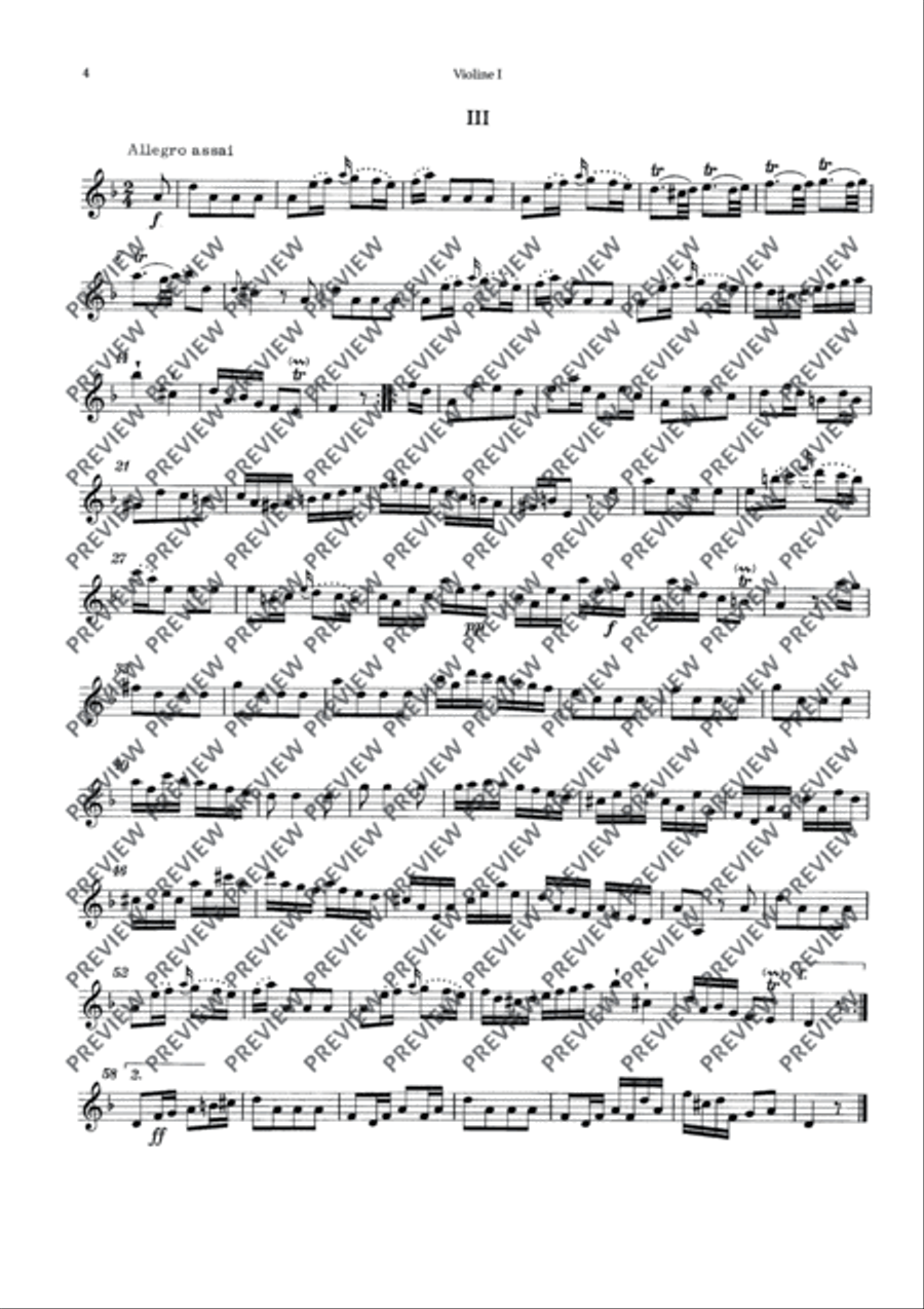 Symphony D minor Chamber Orchestra scores gallery preview page 6
