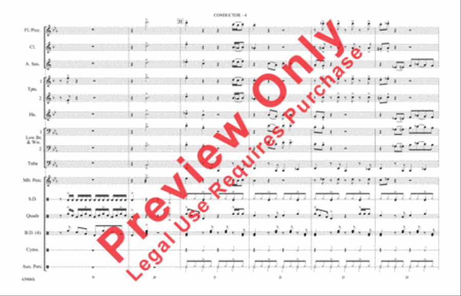 Papa's Got a Brand New Bag Marching Band scores gallery preview page 5