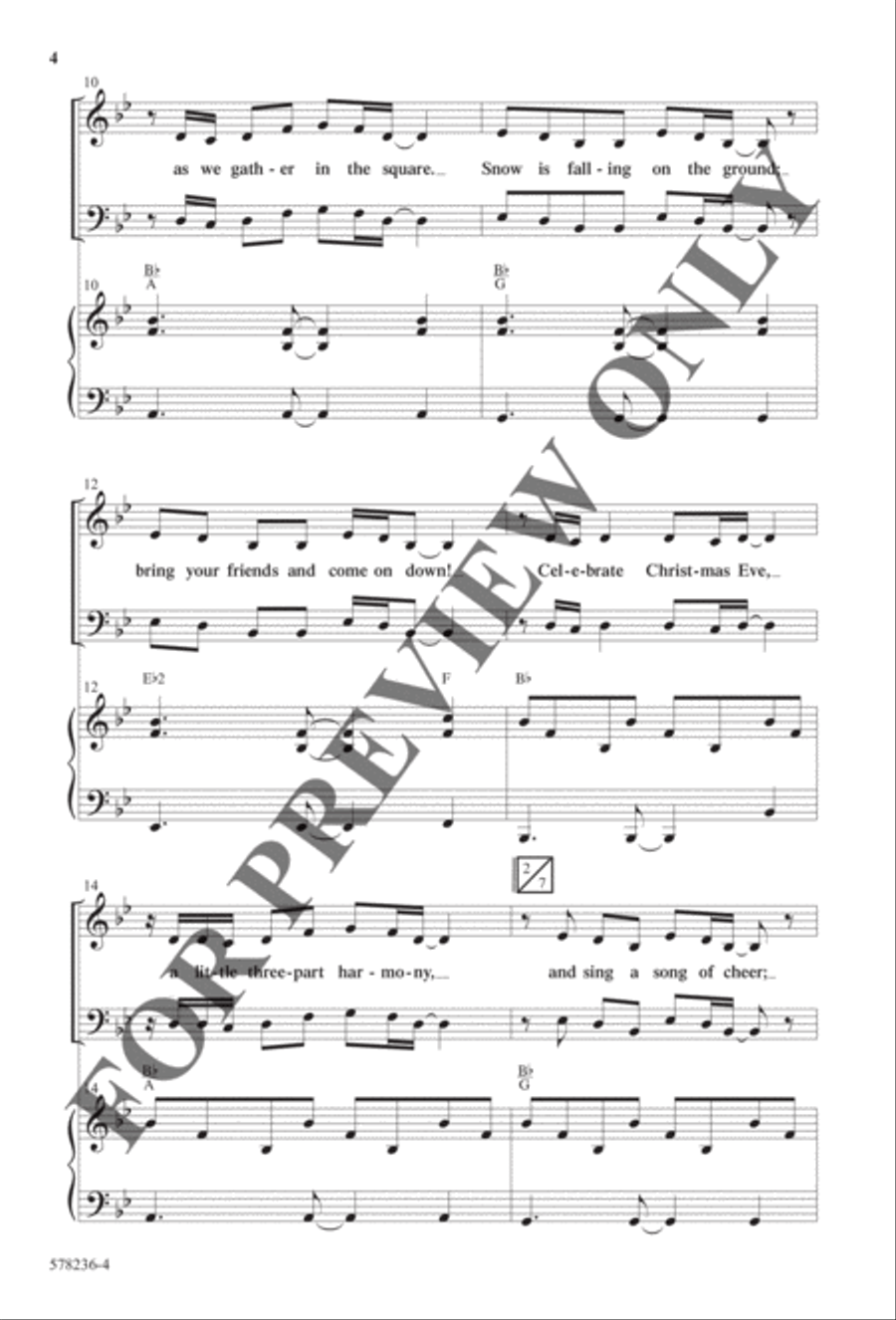 Here We Come a'Caroling - Anthem Choir scores gallery preview page 3