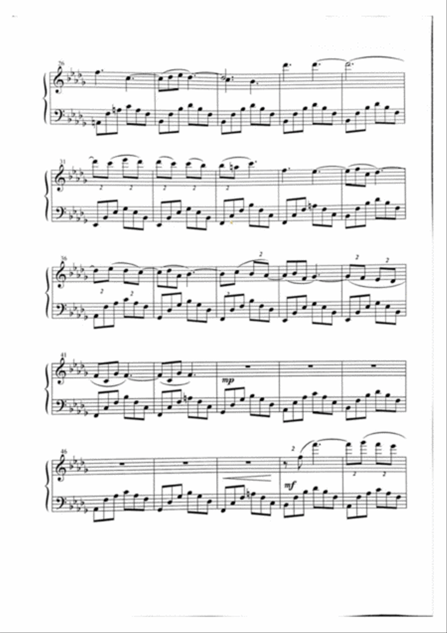 Prayer for Peace - Piano Score Piano Solo scores gallery preview page 3