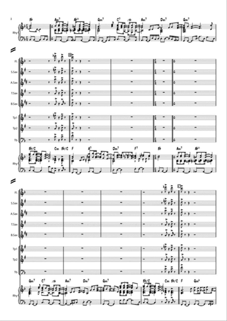 We're All Alone Concert Band scores gallery preview page 2