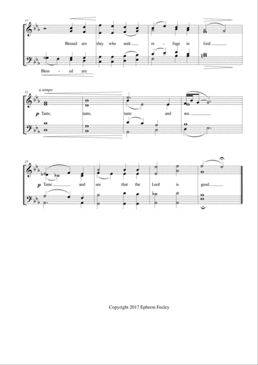 Communion Antiphons for General Use 4-Part scores gallery preview page 5