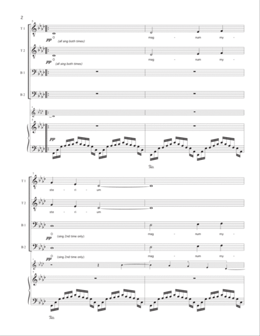 O Magnum Mysterium TTBB scores gallery preview page 2