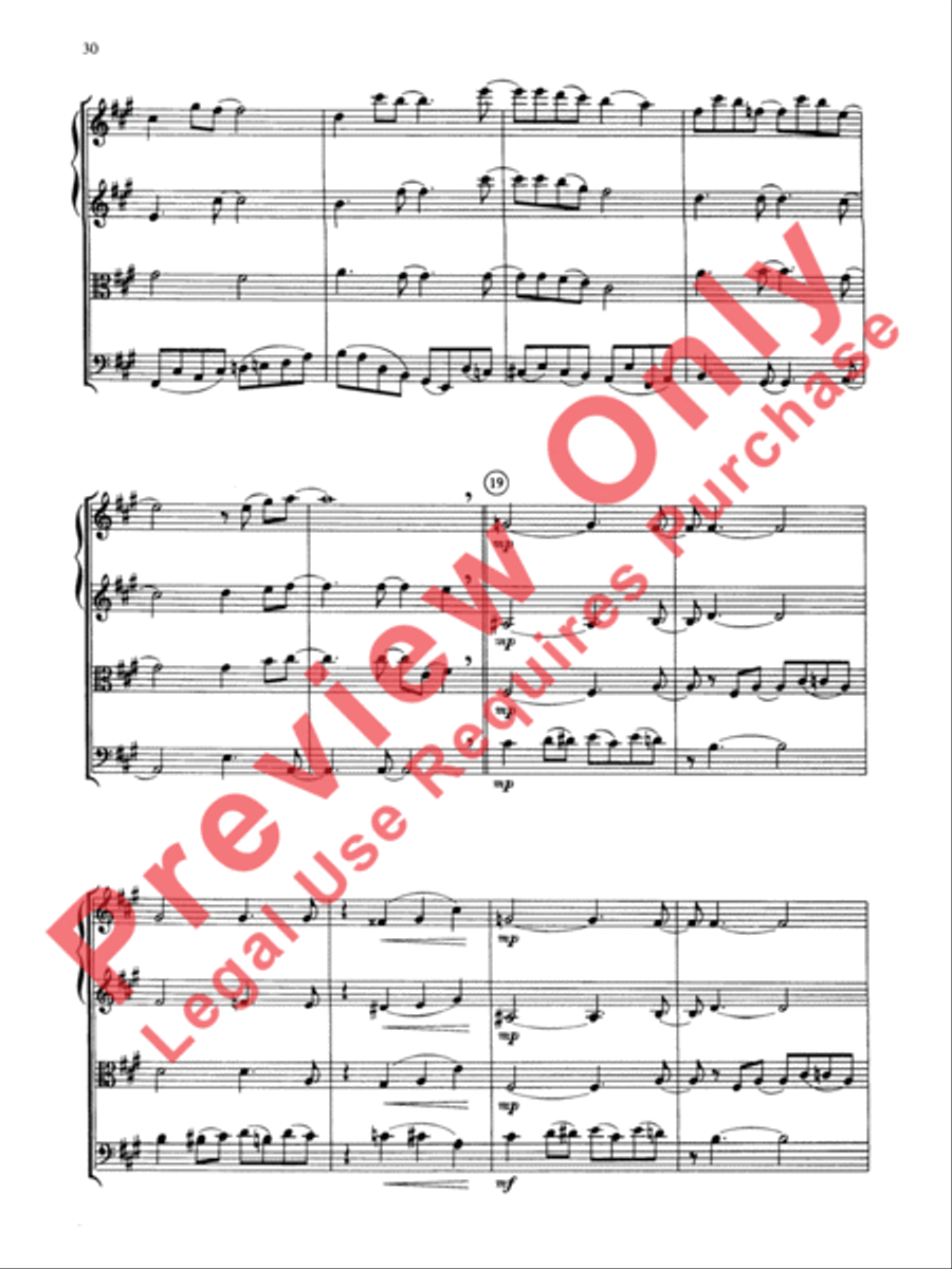 Jazz Classics String Quartet scores gallery preview page 31