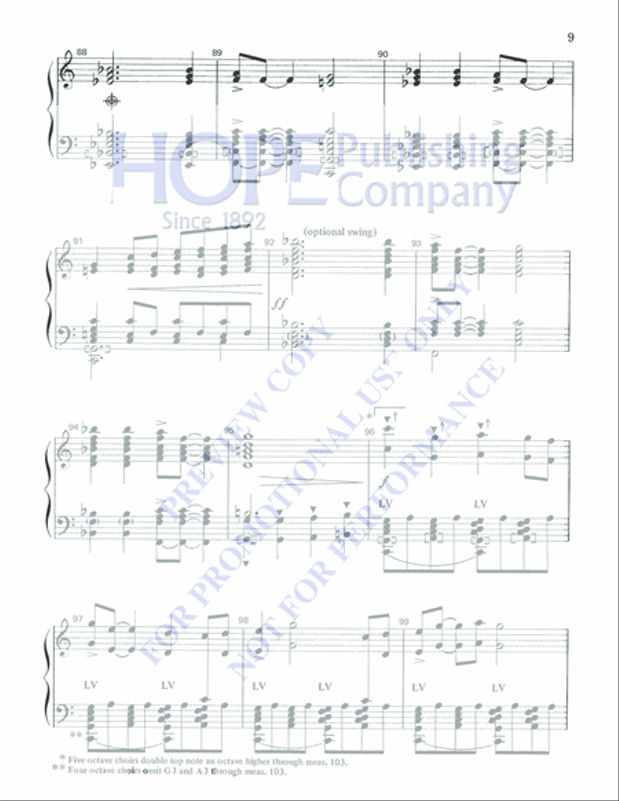 A Song of Gladness 5-Octaves scores gallery preview page 9